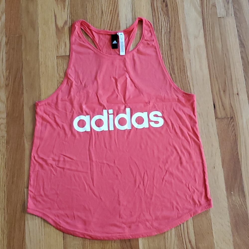 Coral adidas tank